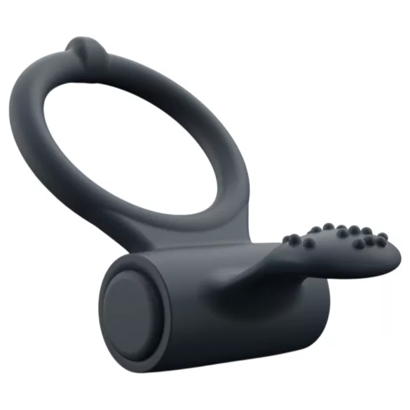 Dorcel Power Clit Plus - επαναφορτιζόμενο, δονητικό δαχτυλίδι πέους (μαύρο)