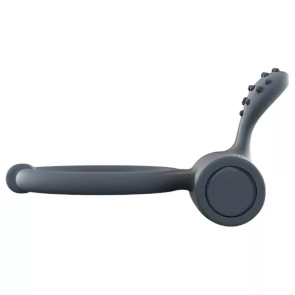 Dorcel Power Clit Plus - επαναφορτιζόμενο, δονητικό δαχτυλίδι πέους (μαύρο)