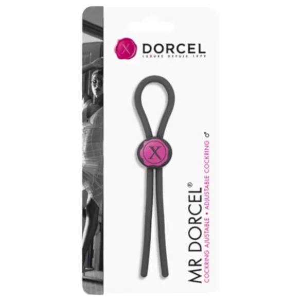 Dorcel Mr. Dorcel - δαχτυλίδι πέους ρυθμιζόμενο - σιλικόνη γκρι