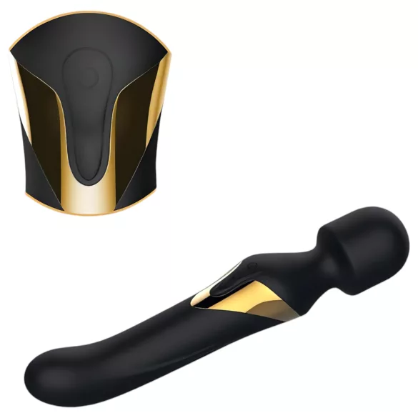 Dorcel - δονητής και μασάζ 2 σε 1 - διπλή διέγερση - μαύρος