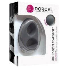   Dorcel - δαχτυλίδι πέους Liquid-soft Teardrop - σιλικόνη γκρι