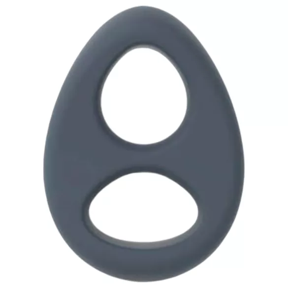 Dorcel - δαχτυλίδι πέους Liquid-soft Teardrop - σιλικόνη γκρι