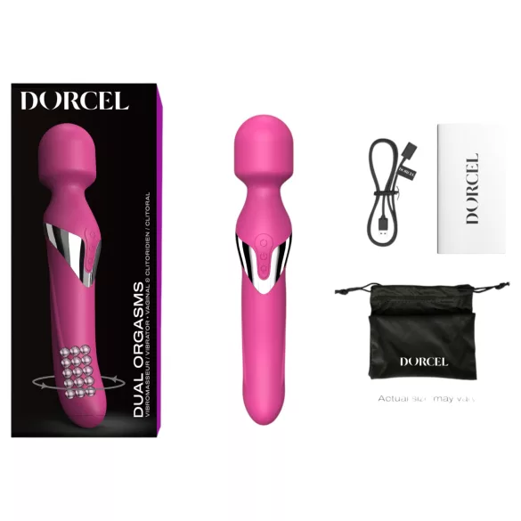Dorcel Dual Orgasms - επαναφορτιζόμενος δονητής μασάζ 2 σε 1 (ροζ)