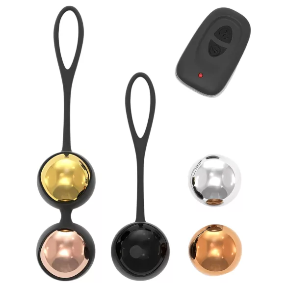 Μπάλες εκγύμνασης Dorcel - ασύρματο, ρυθμιζόμενο σετ μπαλών γκέισας