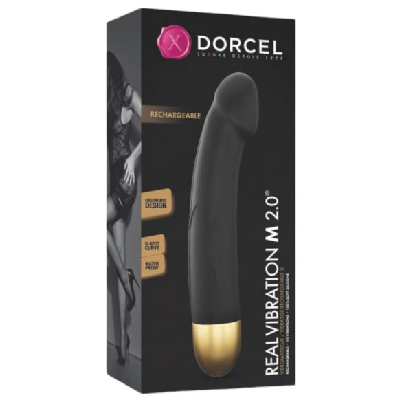 Dorcel Δόνηση 2.0: Επαναφορτιζόμενος δονητής (μαύρο-χρυσό)