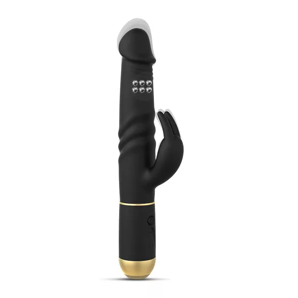 Dorcel - rabbit δονητής με ώθηση & δόνηση κλειτορίδας - μαύρο