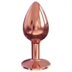   Dorcel Diamond Plug S - αλουμινένιο πρωκτικό βύσμα - μικρό (ροζ χρυσό)