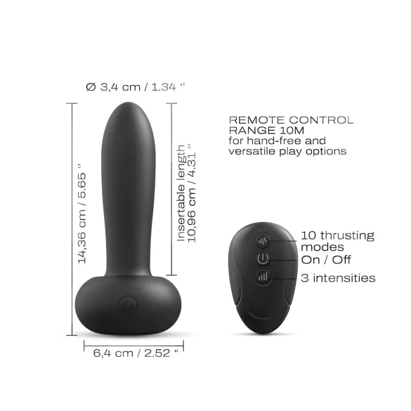 Dorcel Deep Thrust - ωθητικός δονητής (μαύρο)