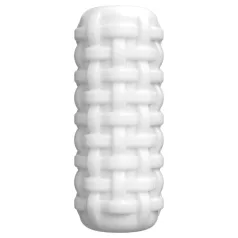   Dorcel Cup Tight - ανδρικό αυνανιστήρι με αυλακωτό κανάλι με χάντρες (λευκό)