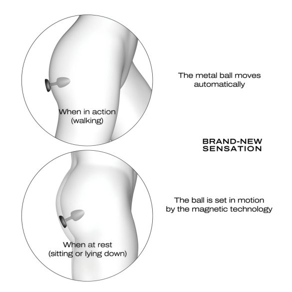 Dorcel - Σφαιρικό ασύρματο πρωκτικό δονητή M - (μαύρο)