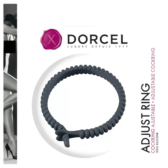 Dorcel - δαχτυλίδι πέους ρυθμιζόμενο σιλικόνης γκρι