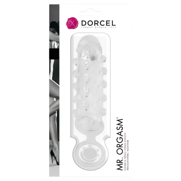 Dorcel Mr. Orgasm - πέος θήκη με σφαιρίδια (διάφανη)