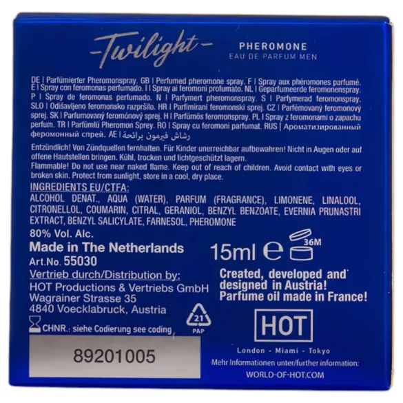 HOT Twilight - ανδρικό άρωμα με φερομόνες - 15ml - αρωματικό