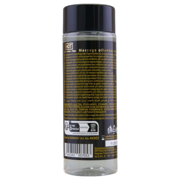 HOT - λάδι μασάζ σώματος - άρωμα κεχριμπάρι μόσχος - 100ml