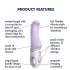 Satisfyer Charming Smile - αδιάβρονος, επαναφορτιζόμενος δονητής σημείου G (μοβ)