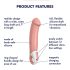 Satisfyer Master - αδιάβροχος επαναφορτιζόμενος δονητής (φυσικό χρώμα)