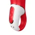 Satisfyer Power Flower - επαναφορτιζόμενος, αδιάβροχος δονητής (κόκκινος)