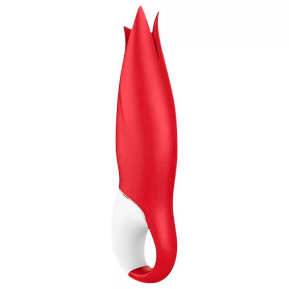 Satisfyer Power Flower - επαναφορτιζόμενος, αδιάβροχος δονητής (κόκκινος)