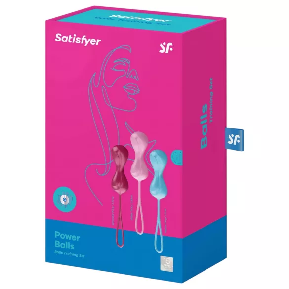 Satisfyer - σετ μπαλάκια kegel με κινούμενες μπάλες (3 τεμ) - γυναίκα