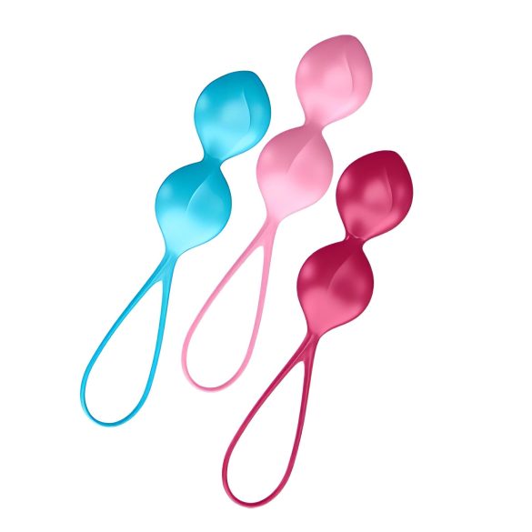 Satisfyer V Balls - σετ ντουέτο μπάλες γκέισας - 3 τεμάχια