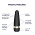 Satisfyer Pro 3+ - Ανθεκτικό στο νερό, επαναφορτιζόμενος δονητής κλειτορίδας (μαύρο)