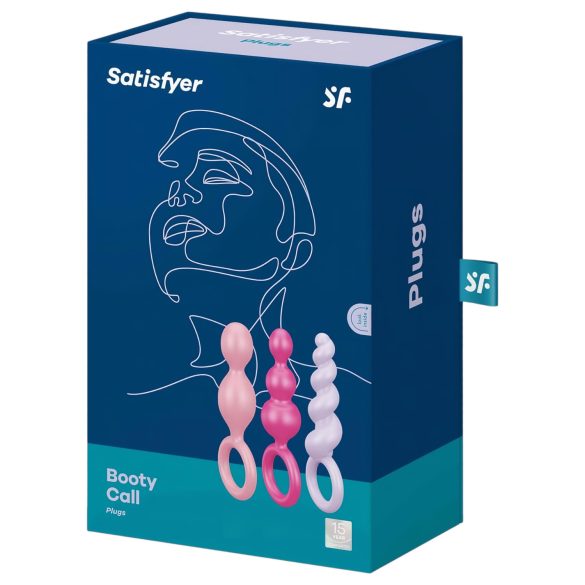 Satisfyer - σετ πρωκτικά βύσματα - πολύχρωμο, 3 τεμάχια