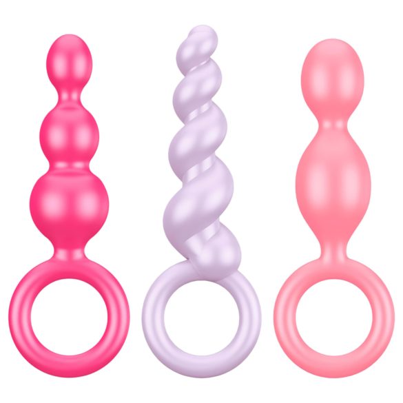 Satisfyer - σετ πρωκτικά βύσματα - πολύχρωμο, 3 τεμάχια