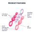Satisfyer Booty Call - Σετ χρωματιστών πρωκτικών βυσμάτων (3 τεμάχια)