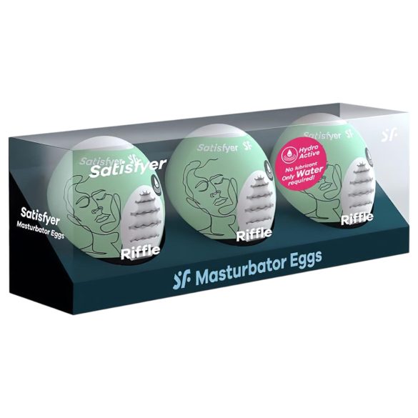 Satisfyer Egg Riffle - αυγό ανδρικός αυνανιστής σετ 3 τεμαχίων