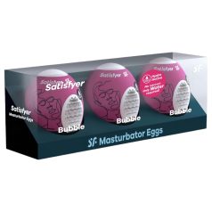   Satisfyer Egg Bubble - αυγό αυνανισμού για άνδρες - σετ 3 τεμαχίων