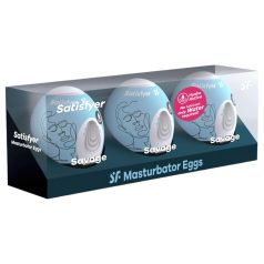  Satisfyer Egg Savage - αυγό ανδρικός αυνανιστής σετ 3 τεμαχίων