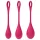 Satisfyer Yoni Power 1 - σετ μπάλες σφιγκτήρα κόλπου - 3 τεμάχια - κόκκινο