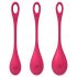 Satisfyer Yoni Power 1 - Σετ Μπάλες Γκέισας - Κόκκινο (3 τεμάχια)