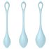 Satisfyer Δύναμη Γιόνι 2 - Σετ Μπάλες Γκέισας - Μπλε (3 τεμάχια)