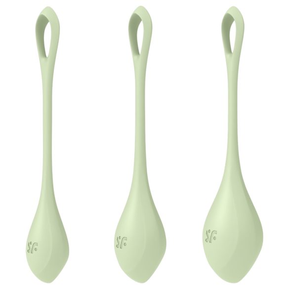 Satisfyer Yoni Power 2 - Σετ γεωσαίων - Πράσινο (3 τεμάχια)