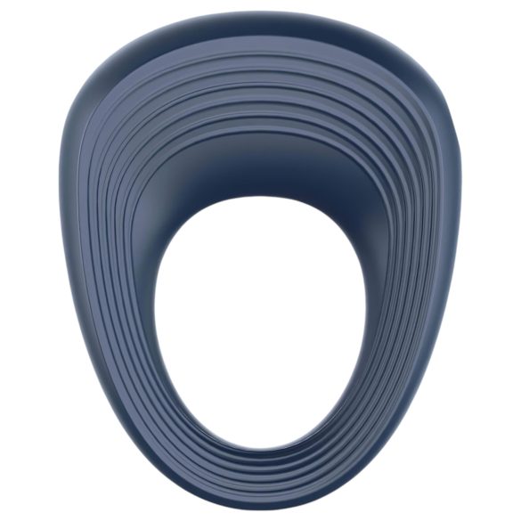 Satisfyer Power Ring - δαχτυλίδι πέους με δόνηση αδιάβροχο γκρι