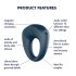 Satisfyer Power Ring - Αδιάβροχο Δαχτυλίδι Δόνησης (Γκρι)