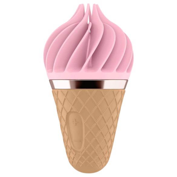 Satisfyer Sweet Treat - περιστρεφόμενος δονητής κλειτορίδας (ροζ-καφέ)