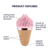 Satisfyer Sweet Treat - επαναφορτιζόμενο, περιστρεφόμενο δονητή κλειτορίδας (ροζ-καφέ)