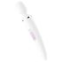 Satisfyer Wand-er Woman - αδιάβροχος μασέρ δονητής (λευκό)
