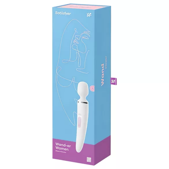 Satisfyer Wand-er Woman - αδιάβρονος δονητής μασάζ (λευκό)