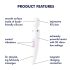 Satisfyer Wand-er Woman - αδιάβροχος μασέρ δονητής (λευκό)