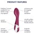 Satisfyer Hot Spot - Επαναφορτιζόμενος Θερμαινόμενος G-Spot Δονητής (Κόκκινο)