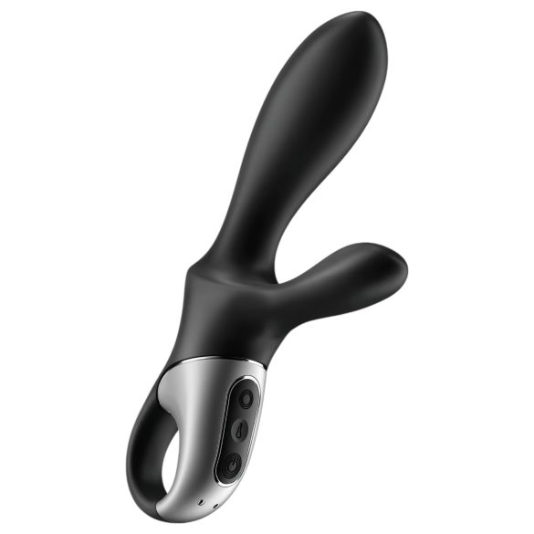 Satisfyer Heat Climax+ - έξυπνο αναλογικό δονητή με θέρμανση - μαύρο