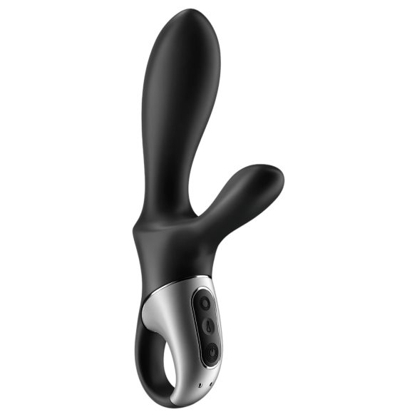 Satisfyer Heat Climax+ - έξυπνο αναλογικό δονητή με θέρμανση - μαύρο