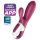 Satisfyer Hot Bunny - έξυπνος θερμαινόμενος δονούμενος δονητής (κόκκινο)