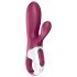 Satisfyer Hot Bunny - έξυπνος θερμαινόμενος δονούμενος δονητής (κόκκινο)