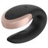 Satisfyer Double Love - έξυπνος, ραδιοελεγχόμενος διπλός δονητής (μαύρος)