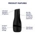 Satisfyer Men Classic - χειροκίνητο αυνανιστήρι (μαύρο)