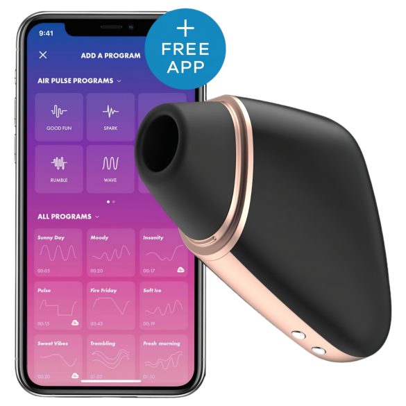 Satisfyer Love Triangle - Έξυπνος Κλειτοριδικός Διεγέρτης Αέρα (Μαύρο)